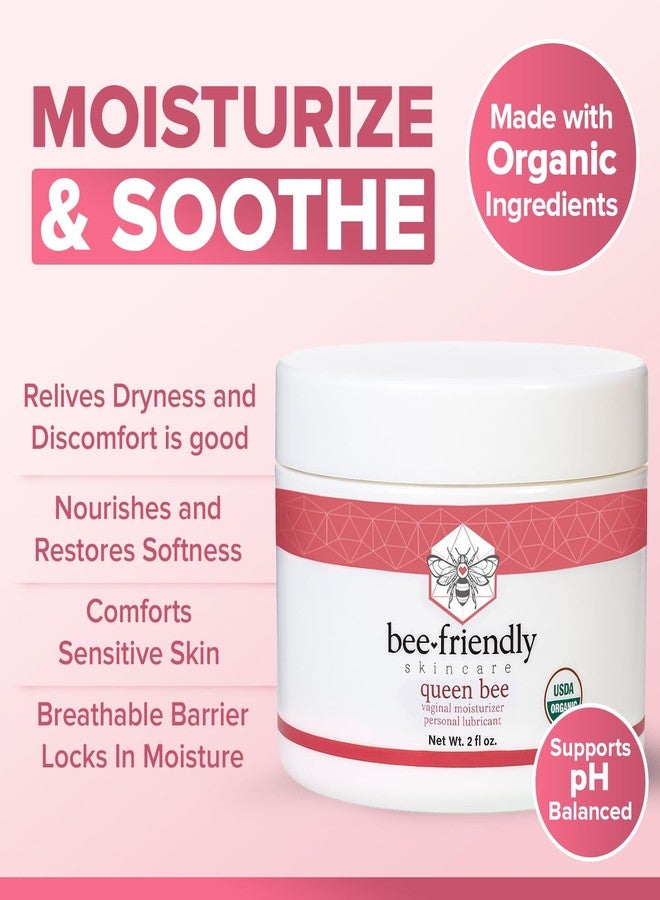 BeeFriendly Organic Vaginal Moisturizer, USDA Certified, Natural Vulva Cream For Dryness, Itching, Irritation, Redness, Chafing Of Vagina Due To Menopause & Thinning 2 oz - Image 3